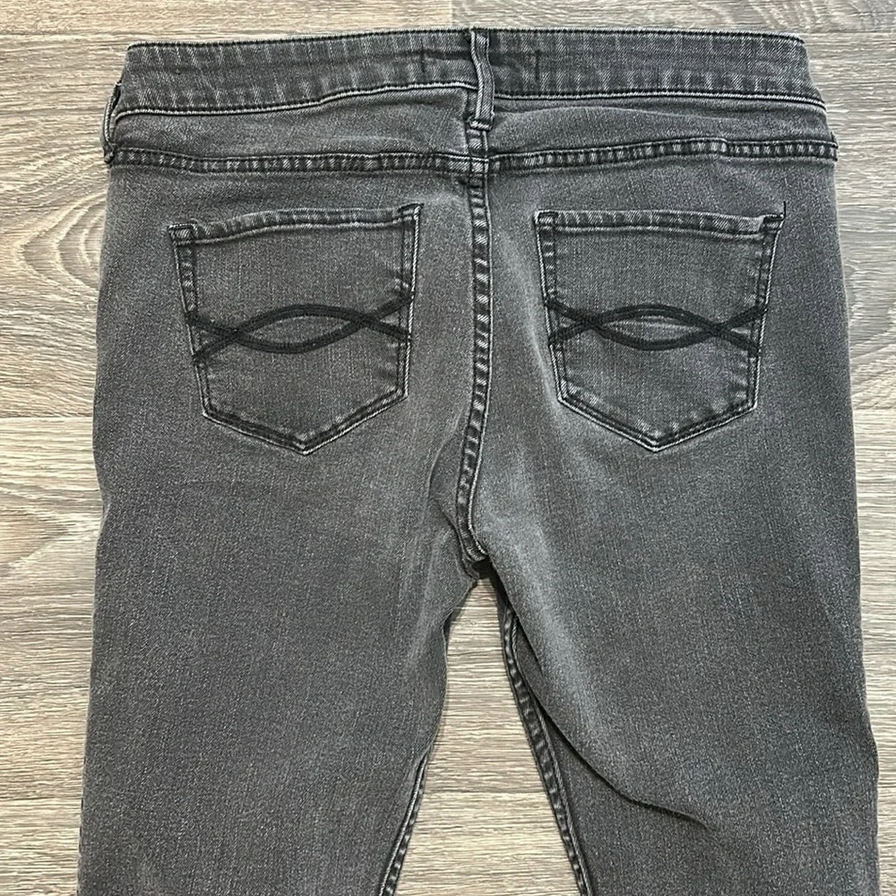 Abercrombie & Fitch 6 / 28 Skinny Jeans Denim Gray Low Rise Neutral Y2K Hipster